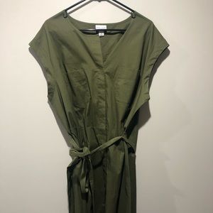 Army Green Sleeveless Dress